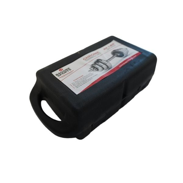 Set de mancuernas de 20 kg Ajustable  / Cromo - Bagore