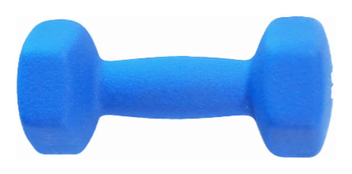 Mancuerna De 3kg Bagore Sports / Azul Pesas Neopreno - Bagore